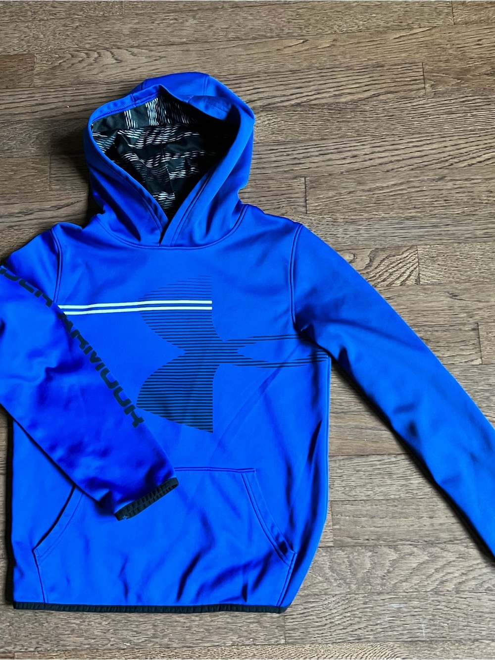 Under Armour Kids Royal Blue Graphic Crewneck Hoodie